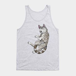 Silver-Amber Tabby Shorthair Tank Top